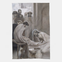 Albert Edelfelt - Jesus Washing Feet of Disciples Geschirrtuch