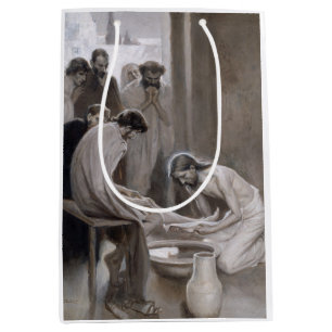 Albert Edelfelt - Jesus Washing Feet of Disciples Mittlere Geschenktüte