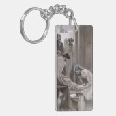 Albert Edelfelt - Jesus Washing Feet of Disciples Schlüsselanhänger (Vorderseite links)