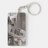 Albert Edelfelt - Jesus Washing Feet of Disciples Schlüsselanhänger (Rückseite)