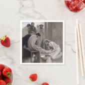 Albert Edelfelt - Jesus Washing Feet of Disciples Serviette (Beispiel)