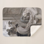 Albert Edelfelt - Jesus Washing Feet of Disciples Sherpadecke (Vorderseite (Horizontal))