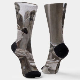 Albert Edelfelt - Jesus Washing Feet of Disciples Socken