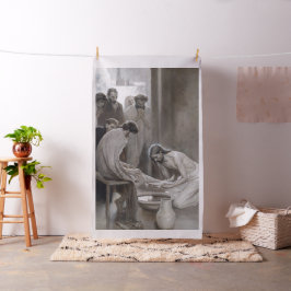 Albert Edelfelt - Jesus Washing Feet of Disciples Stoff