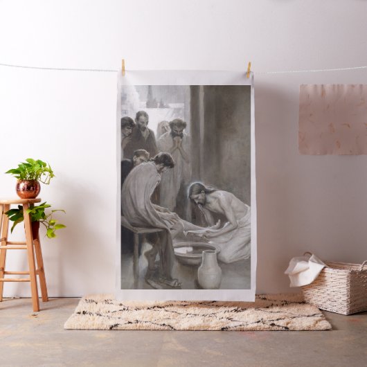 Albert Edelfelt - Jesus Washing Feet of Disciples Stoff (Beispiel)