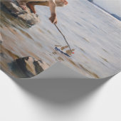 Albert Edelfelt - Jungs, die an der Küste spielen Geschenkpapier (Ecke)