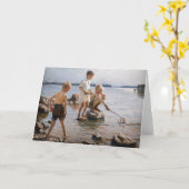 Albert Edelfelt - Jungs, die an der Küste spielen Karte (Gelbe Blume)