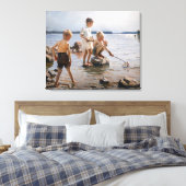 Albert Edelfelt - Jungs, die an der Küste spielen Leinwanddruck (Insitu (Schlafzimmer))
