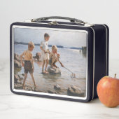 Albert Edelfelt - Jungs, die an der Küste spielen Metall Brotdose (Beispiel)