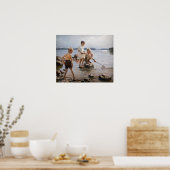 Albert Edelfelt - Jungs, die an der Küste spielen Poster (Küche)