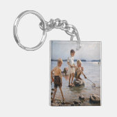 Albert Edelfelt - Jungs, die an der Küste spielen Schlüsselanhänger (Vorderseite links)