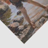 Albert Edelfelt - Jungs, die an der Küste spielen Seidenpapier (Detail)