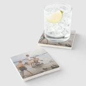 Albert Edelfelt - Jungs, die an der Küste spielen Steinuntersetzer (Seitenansicht)