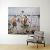 Albert Edelfelt - Jungs, die an der Küste spielen Wandteppich (Beispiel (Horizontal))