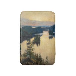 Albert Edelfelt - Kaukola Ridge at Sunset Badematte
