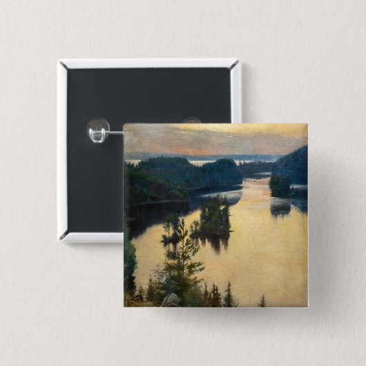 Albert Edelfelt - Kaukola Ridge at Sunset Button (Vorne & Hinten)