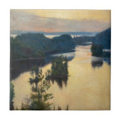Albert Edelfelt - Kaukola Ridge at Sunset Fliese (Vorderseite)