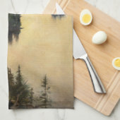 Albert Edelfelt - Kaukola Ridge at Sunset Geschirrtuch (Viertel Falte)