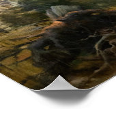 Albert Edelfelt - Kaukola Ridge at Sunset Poster (Ecke)