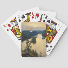 Albert Edelfelt - Kaukola Ridge at Sunset Spielkarten