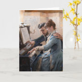 Albert Edelfelt - Klavier spielen Karte (Gelbe Blume)
