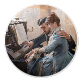 Albert Edelfelt - Klavier spielen Keramikknauf