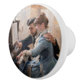 Albert Edelfelt - Klavier spielen Keramikknauf (Rechts)