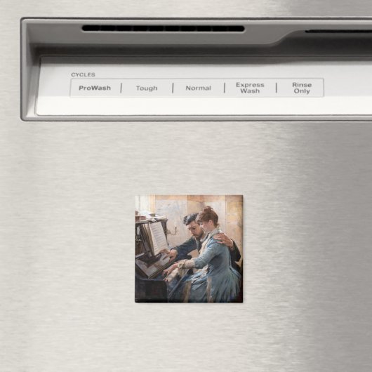 Albert Edelfelt - Klavier spielen Magnet (In Situ (Geschirrspüler))