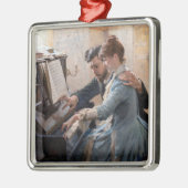 Albert Edelfelt - Klavier spielen Ornament Aus Metall (Links)