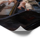 Albert Edelfelt - Klavier spielen Poster (Ecke)