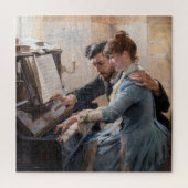 Albert Edelfelt - Klavier spielen Puzzle (Vertikal)