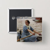 Albert Edelfelt - La Laitiere Button (Vorne & Hinten)