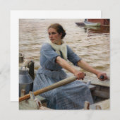 Albert Edelfelt - La Laitiere Einladung (Vorne/Hinten)