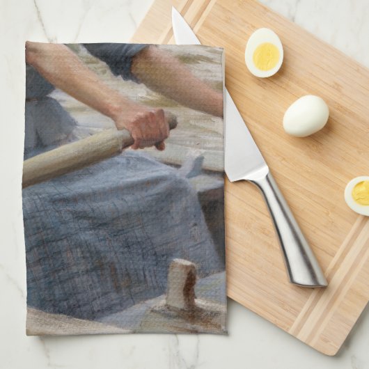 Albert Edelfelt - La Laitiere Geschirrtuch (Viertel Falte)