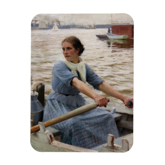 Albert Edelfelt - La Laitiere Magnet (Vertikal)