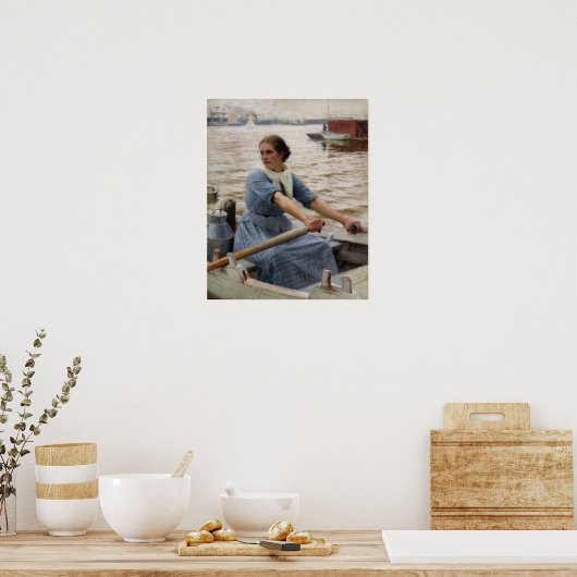 Albert Edelfelt - La Laitiere Poster (Küche)