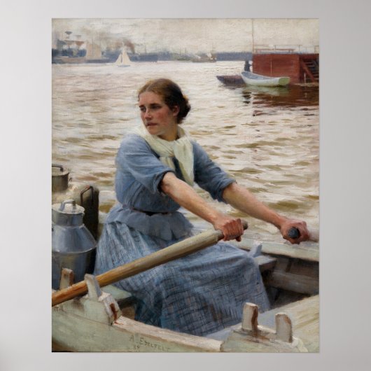 Albert Edelfelt - La Laitiere Poster (Vorne)