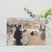 Albert Edelfelt - Luxembourg Gardens, Paris Einladung (Stehend Vorderseite)