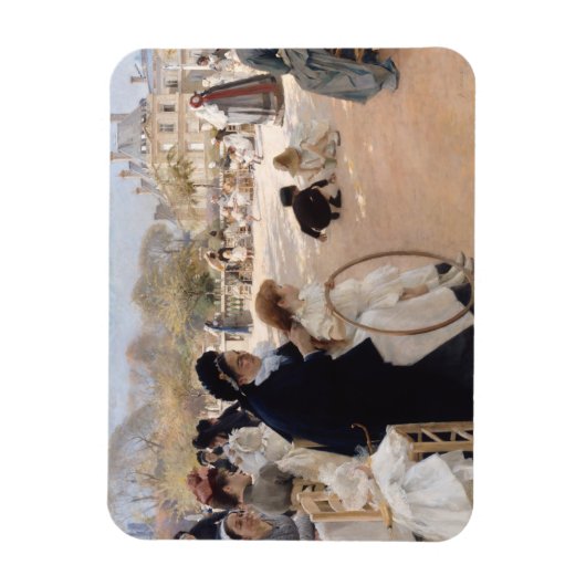 Albert Edelfelt - Luxembourg Gardens, Paris Magnet (Vertikal)