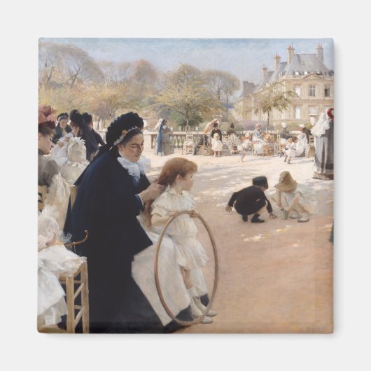 Albert Edelfelt - Luxembourg Gardens, Paris Magnet (Vorne)