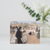 Albert Edelfelt - Luxembourg Gardens, Paris Postkarte (Stehend Vorderseite)