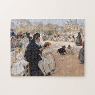 Albert Edelfelt - Luxembourg Gardens, Paris Puzzle