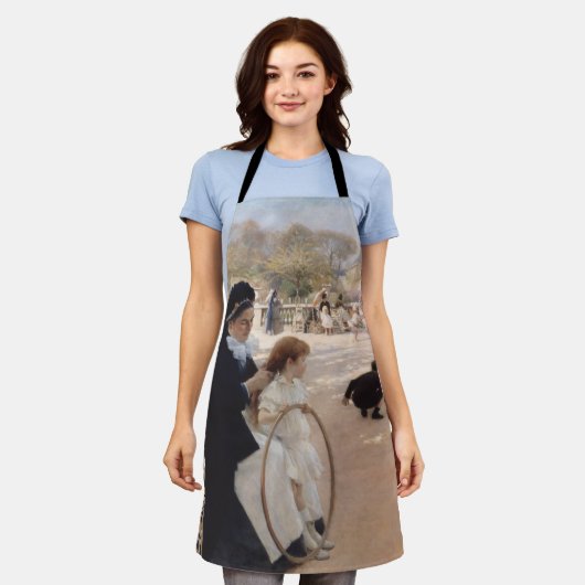 Albert Edelfelt - Luxembourg Gardens, Paris Schürze (Getragen)