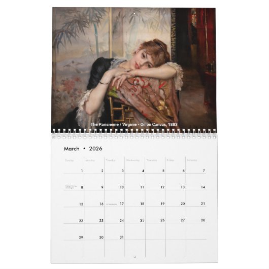 Albert Edelfelt Masterpiece Selection Kalender (Mär 2026)