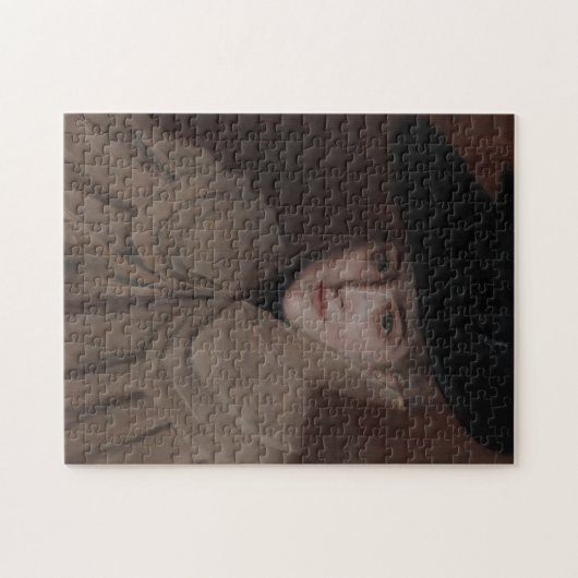 Albert Edelfelt - Portrait einer jungen Frau Puzzle (Horizontal)