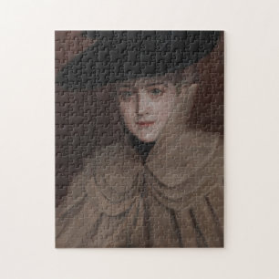 Albert Edelfelt - Portrait einer jungen Frau Puzzle