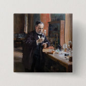 Albert Edelfelt - Portrait von Louis Pasteur Button (Vorderseite)