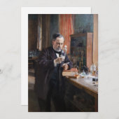 Albert Edelfelt - Portrait von Louis Pasteur Einladung (Vorne/Hinten)