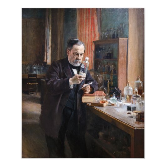 Albert Edelfelt - Portrait von Louis Pasteur Fotodruck (Vorne)