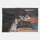 Albert Edelfelt - Portrait von Louis Pasteur Geschirrtuch (Horizontal)